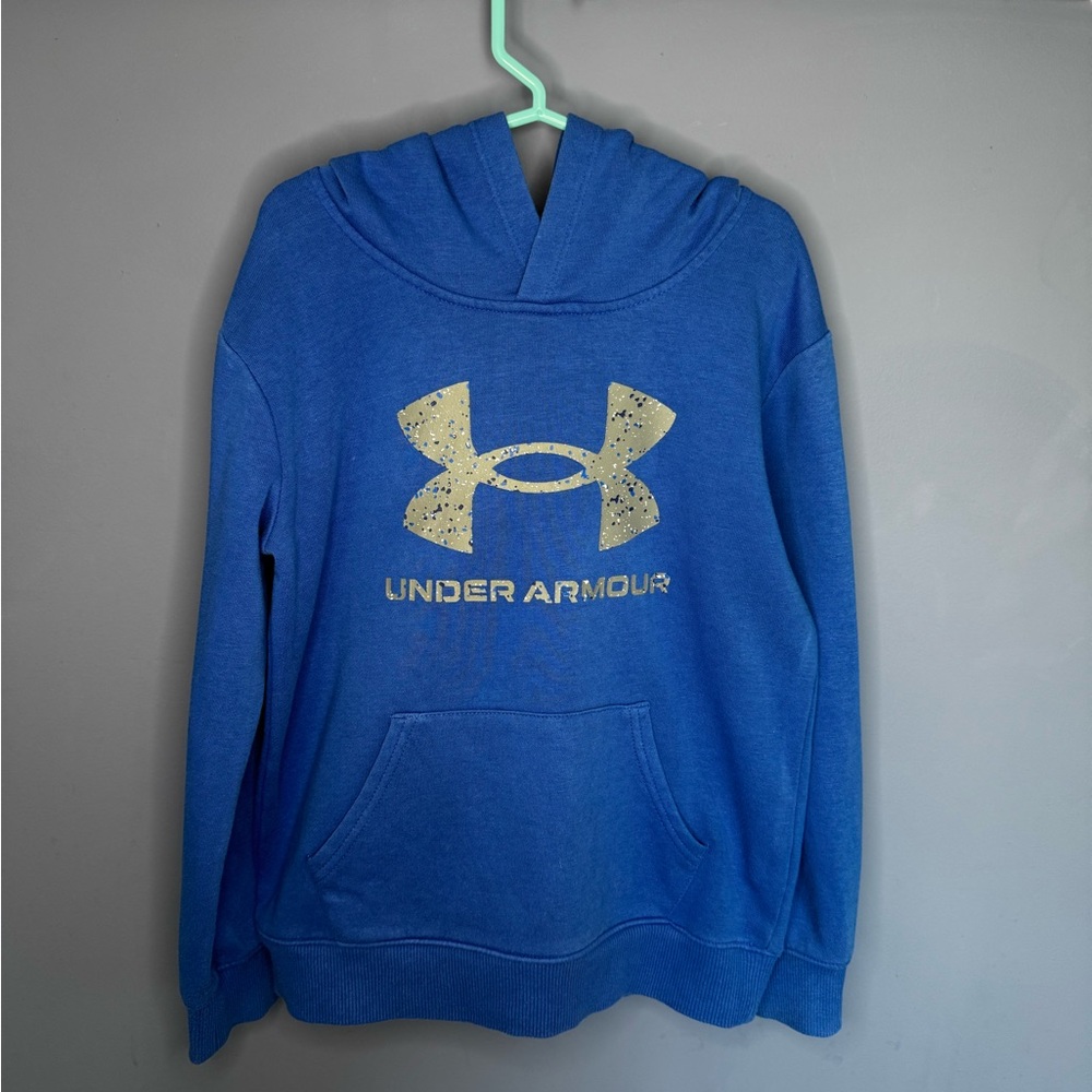 Under Armour Royal Blue Hoodie with Silver Accents